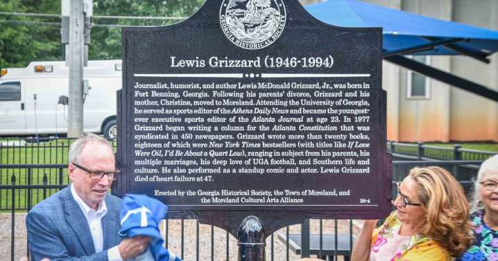 Moreland honors Lewis Grizzard with historical marker