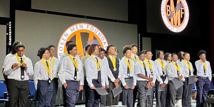 ‘Right direction for success’: 50 young men honored at Broken Men Foundation graduation