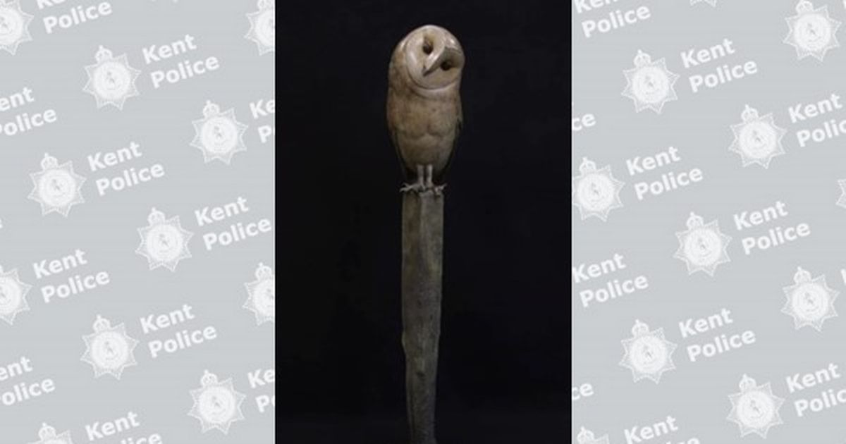 Valuable large owl statue is 'stolen' from Kent art gallery