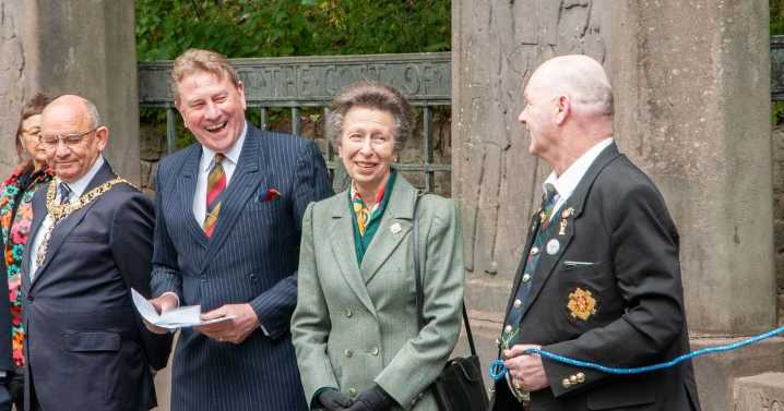 Princess Anne spotted in Edinburgh for unveiling of new Queen Elizabeth monument
