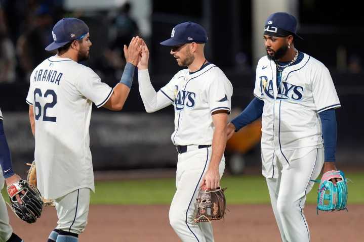 Rays top Rangers on Rocker’s rough night