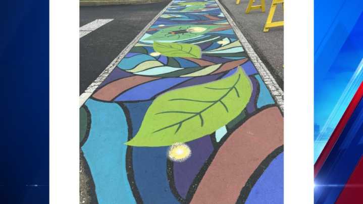 Rockport crosswalks have color added