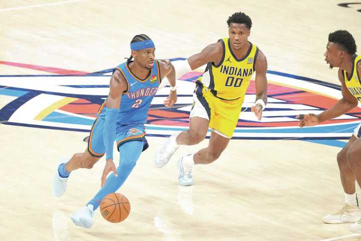Thunder dominate Pacers in Game 2 to even NBA Finals
