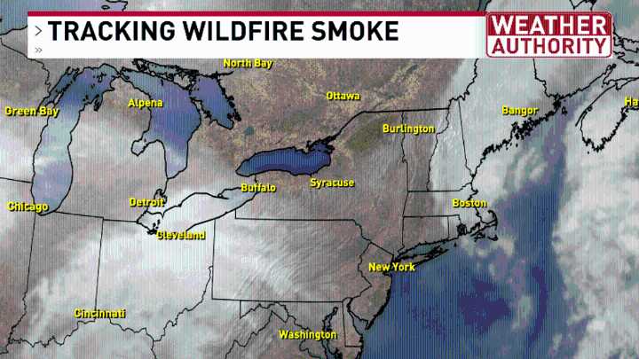 Wildfire smoke causing poor air quality this weekend