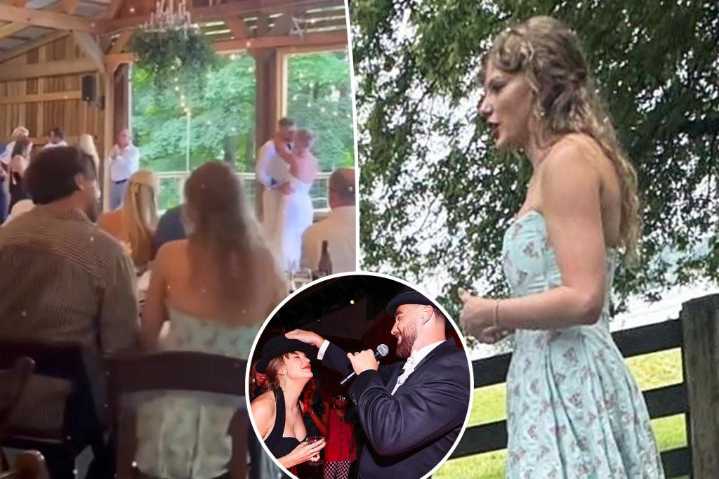 Taylor Swift and Travis Kelce spotted at his cousin's wedding