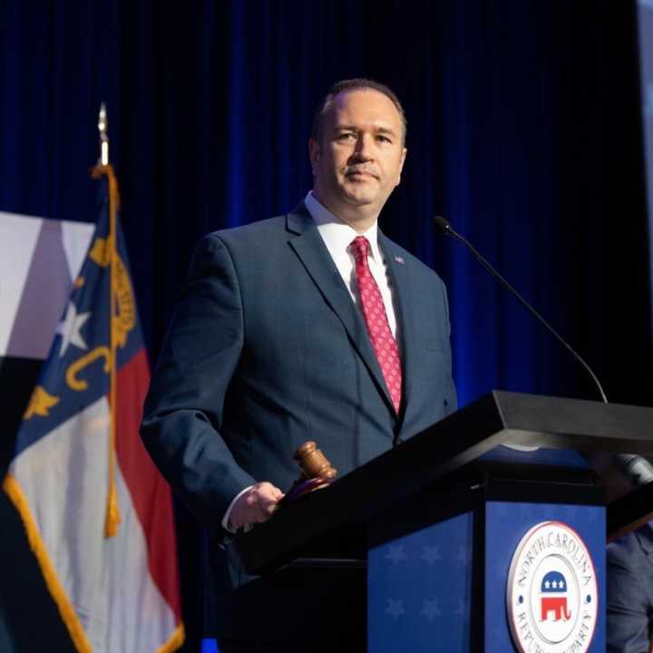 Trump-backed Simmons wins second term as NC's GOP chairman