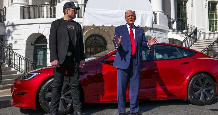 That Tesla Trump Shilled At The White House? Yeah, He’s Selling It.