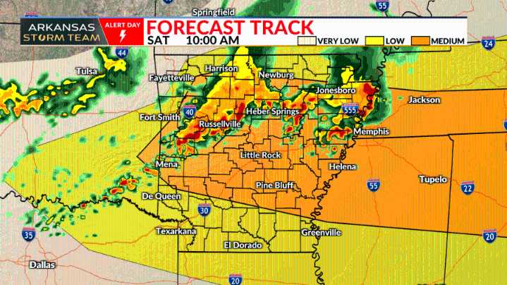 Arkansas Storm Team Forecast: Alert Day Issued