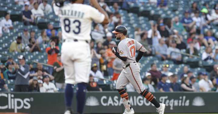 Colton Cowser homers in return from broken thumb as the Orioles beat the Mariners 5