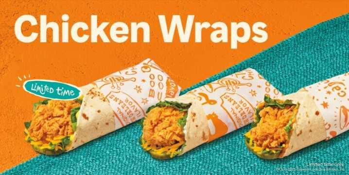Popeyes Rolls Out New Chicken Wraps Alongside New Blueberry Beverages