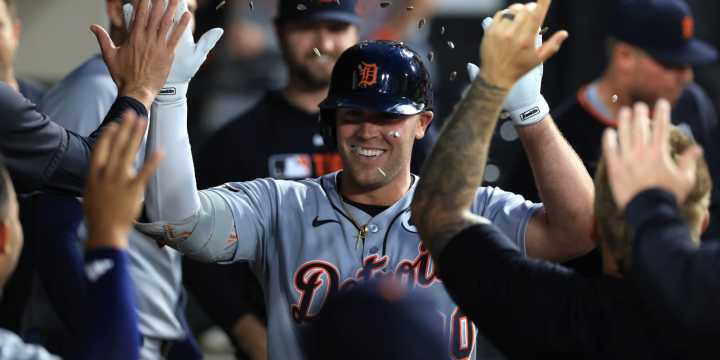 Kerry Carpenter hits 3 home runs in Tigers win