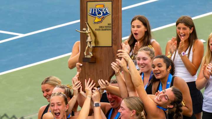 Jasper beats Brebeuf Jesuit at girls tennis team state: Best photos