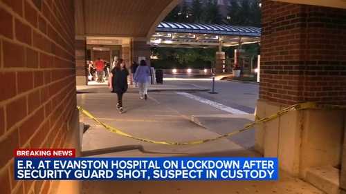Evanston Hospital shooting: Security officer shot inside emergency room on Ridge Avenue, suspect in custody, police say