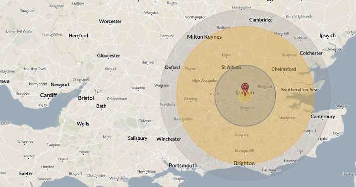 Horror WW3 nuke map shows you exact UK cities that will targeted by Putin missiles