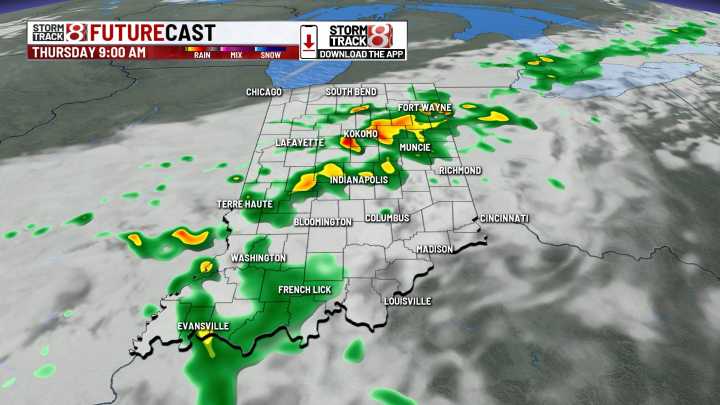 Wet and humid pattern into the weekend