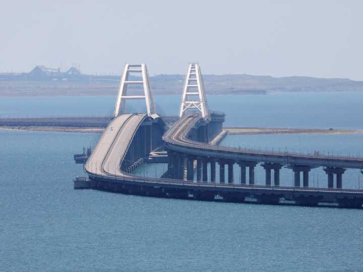 Ukraine claims to have damaged Russia’s bridge to annexed Crimea