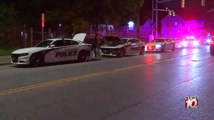 Police chase ends with two damaged cruisers in southwest Rochester