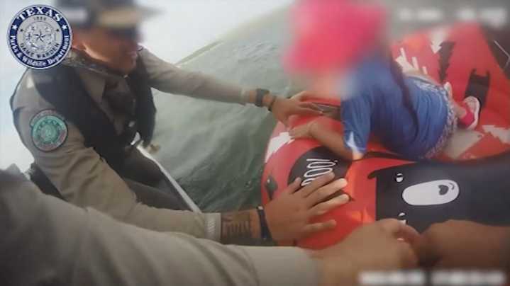 5-year-old girl saved from Texas lake after she was blown away from shore on a tube