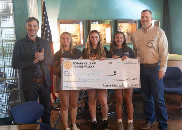 Rotary Club of Grass Valley Donation Supports Efforts to Honor Local Teacher