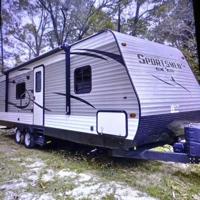 Travel trailer stolen in Buna