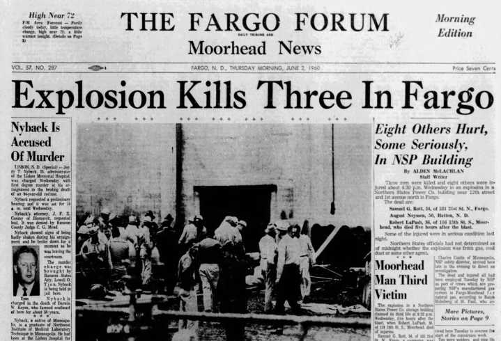 Today in History: 3 dead following explosion at Fargo power plant