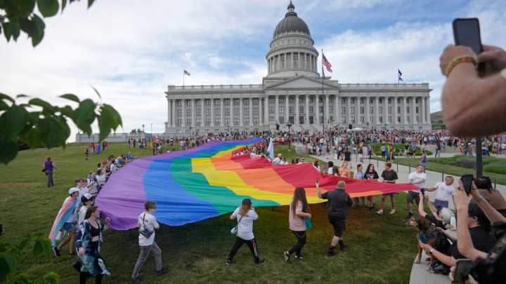 GOP lawmaker threatens 'significant legislation' after Mammoth, Jazz celebrate Pride month