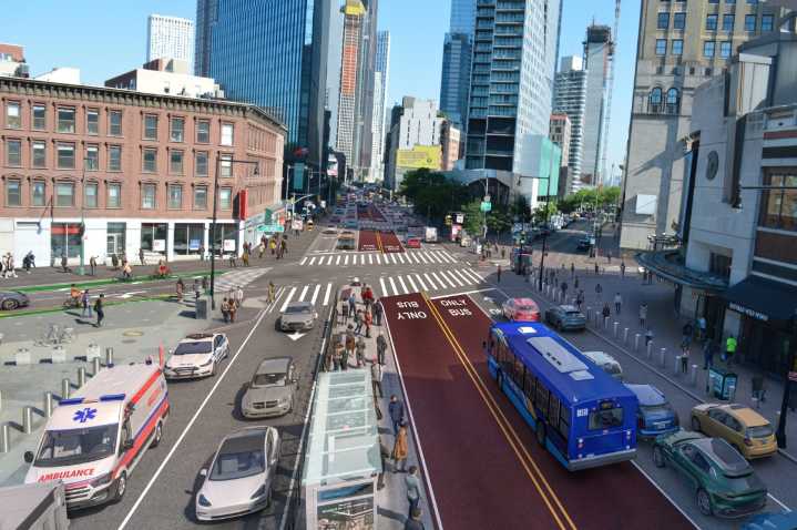 Proponen nuevos carriles para buses en la Avenida Flatbush