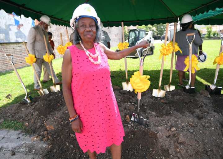 Farish Street groups break ground on green space