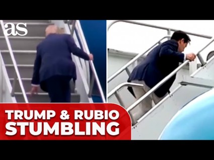 Old Man Trips On Plane Steps, Media Calls For Resignation