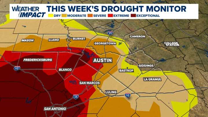 Central Texas drought conditions improve following recent rainfall