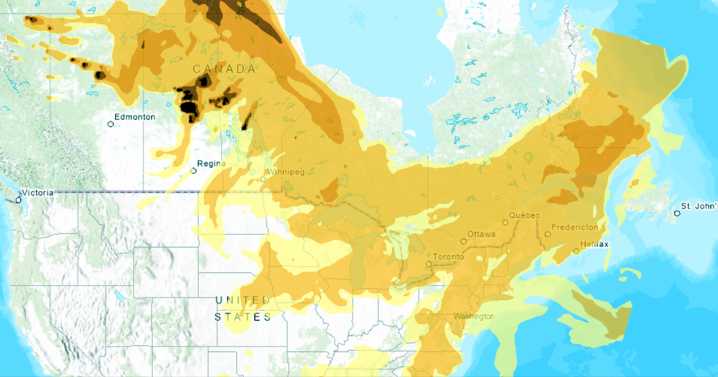 Canada wildfires: Tracking hotspots, smoke forecasts and air quality