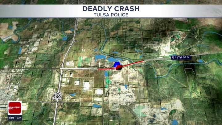 Tulsa police on scene of deadly crash involving motorcycle