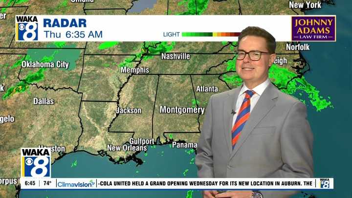 Rain should remain scattered today and tomorrow