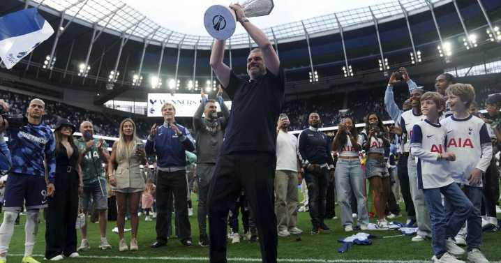Tottenham fires coach Ange Postecoglou despite ending trophy drought with Europa League title