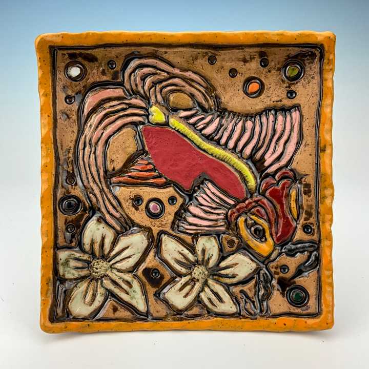 ‘Bright colors just make me smile’ — Artist of the month reception is Friday