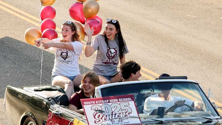 Photos from South Kitsap's senior parade through downtown