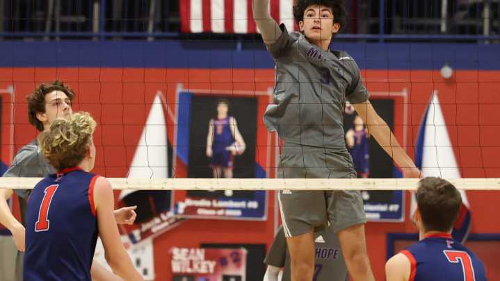 Mt. Hope beats Portsmouth 3-2 for the Div. III boys volleyball title