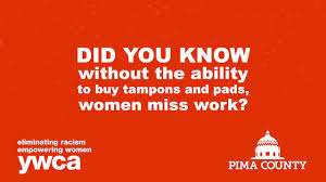 2020 menstrual product donation drive this weekend