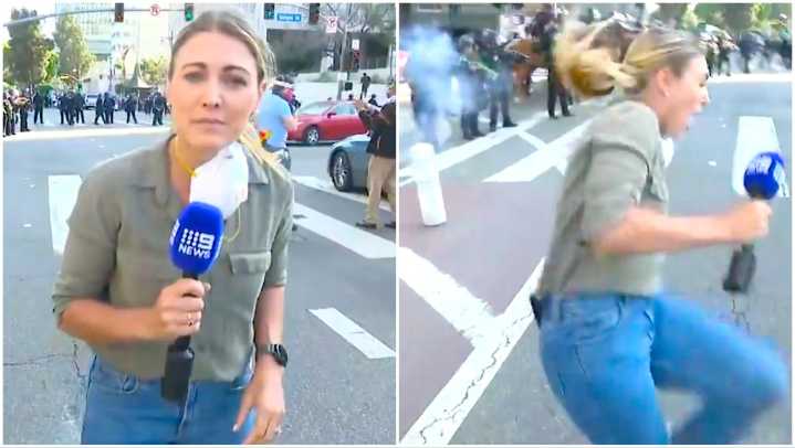Australian Reporter Lauren Tomasi Shot By Rubber Bullet In LA Protests