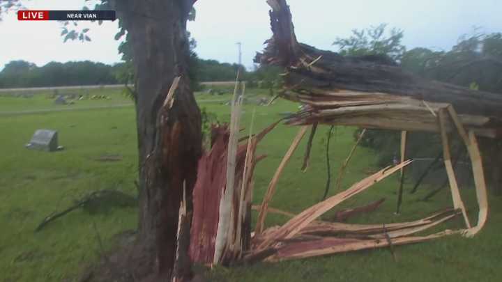 Possible tornadoes, flooding and damaging winds sweep across northeast Oklahoma