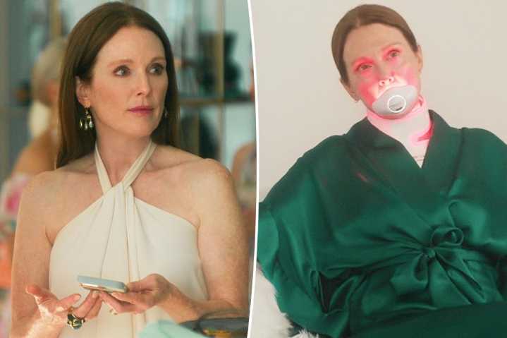 Julianne Moore used this CurrentBody LED lip mask on 'Sirens'