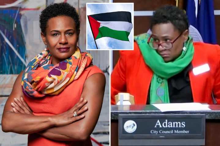 Boulder official Taishya Adams dons Palestinian colors after firebombing
