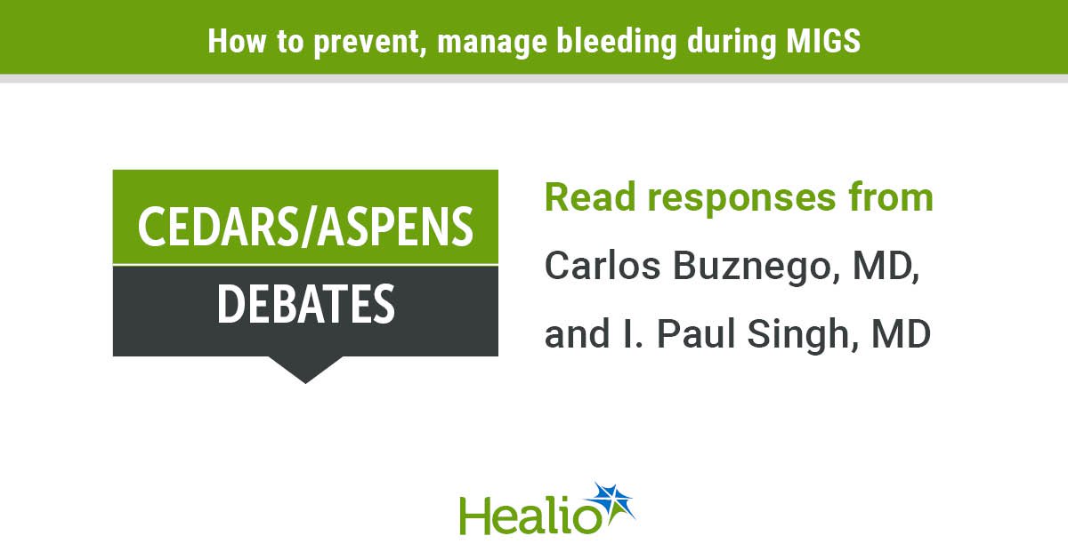 Surgeons share pearls on how to prevent, manage bleeding during MIGS