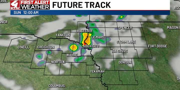 Scattered showers and thunderstorms overnight