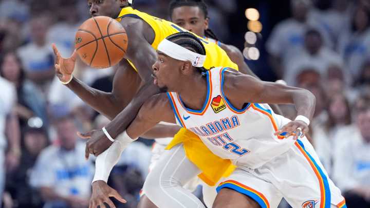 See Game 1 of NBA Finals, OKC Thunder v. Indy Pacers in photos