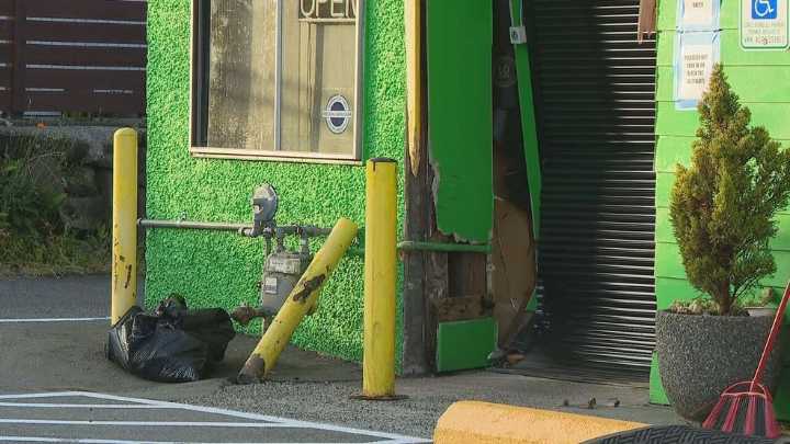 North Seattle pot shop damaged in apparent smash