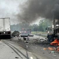 Fiery LaPorte crash expected to cause 'lengthy' closures, cops say