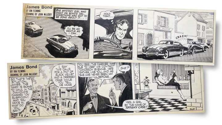 Original 007 Comic Art Up for Sale