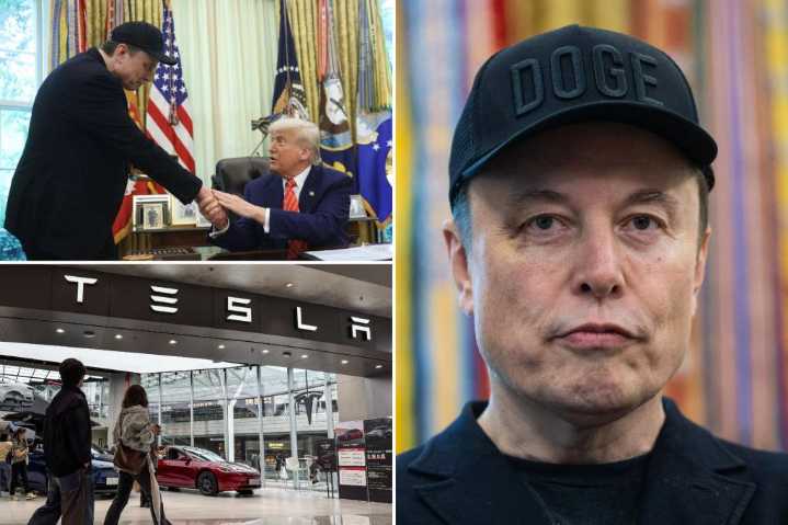 Tesla shares tumble as Trump fires back at Elon Musk