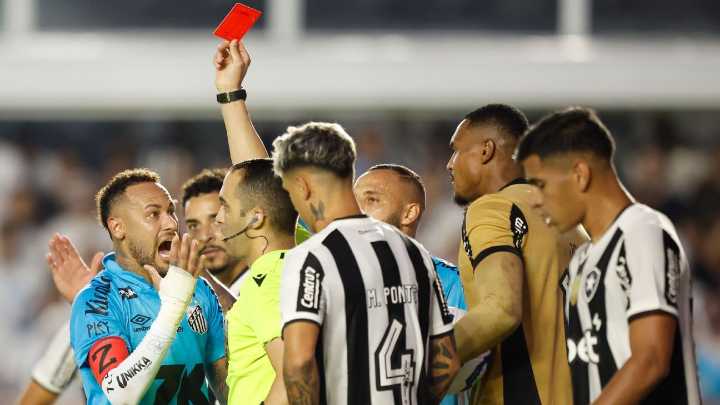 Hand of God earns Neymar red card in potential Santos send off
